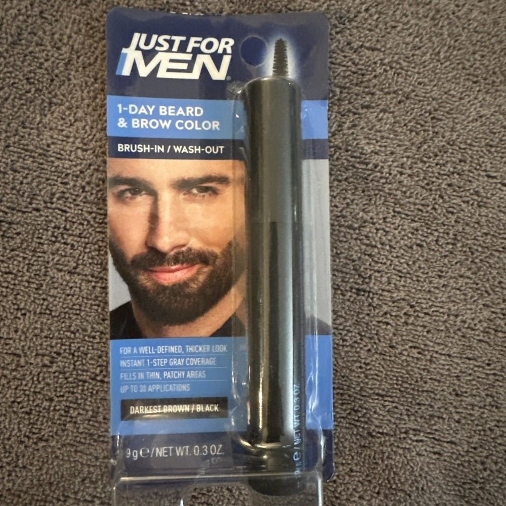 Just For Men 1 Day Beard And Brow Color‎ Darkest Brown Black